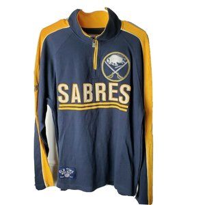 Buffalo Sabres Men's 1/4 Zip Pullover Jersey Sz M